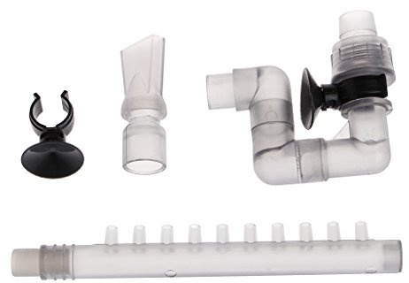 DLUKENY Tuyau de sortie de filtre extérieur pour aquarium avec ventouses