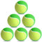 6 Stück Tennisbälle Stage1, Trainingsbälle 25% Druckreduziert Tennisball Anfänger Tennis Training Balls, Kinder Tennisbal Methodikbälle für Kinder/Einsteiger/Haustiere, Grün