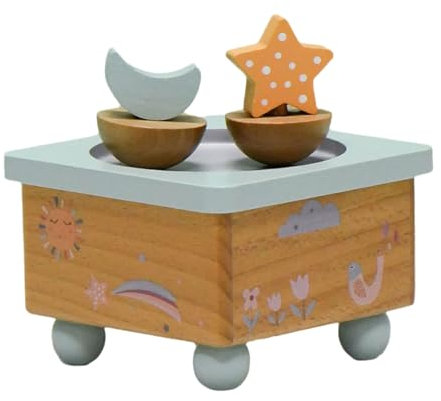 DRHTDXEJ Boîte à musique en bois faite à la main avec danseuse rotative pour la décoration de la maison et les amateurs d'art