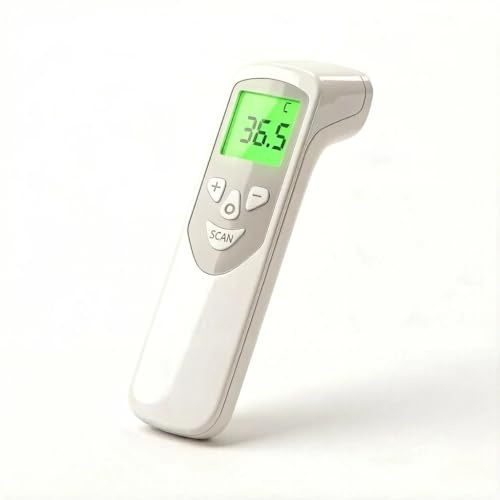 BESTEK Thermomètre de fièvre infrarouge sans contact pour enfants et adultes enfants, thermomètre nouveau-né frontal numérique, affichage LCD, rappel de mémoire, lecture instantanée 1s