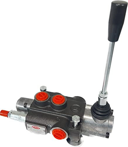 Distribuidor hidráulico de 1 palanca estándar doble efecto 40 l 3/8 con tornillos de fijación