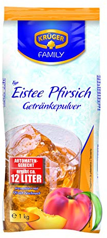 Krüger Eistee Pfirsich Getränkepulver Erfrischungsgetränk 6x1000g