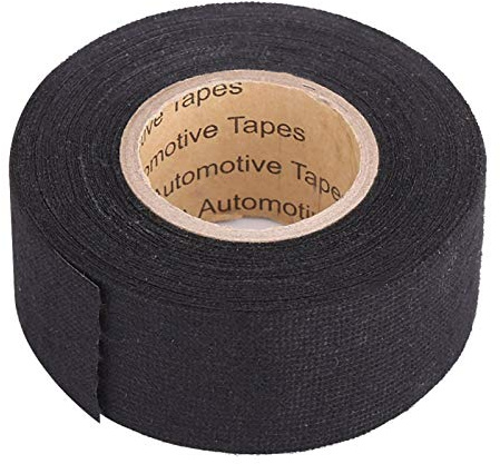 Nastro Isolante Adesivo, 32 mm x 11,5 m Nastro Telato Nastro per Cablaggio Automobilistico per Riduzione del Rumore in Tessuto per Auto, Moto e Cavi