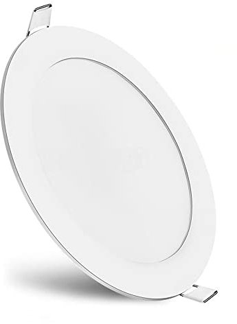 Brightex, 20w (Higher Than 18w) led recessed Ceiling Panel Light spot Lights 200mm (8 inch) Cut Out Cool White 6500k Round Flat Downlight led Wall Lights Mount (2 Year WARRNTY)