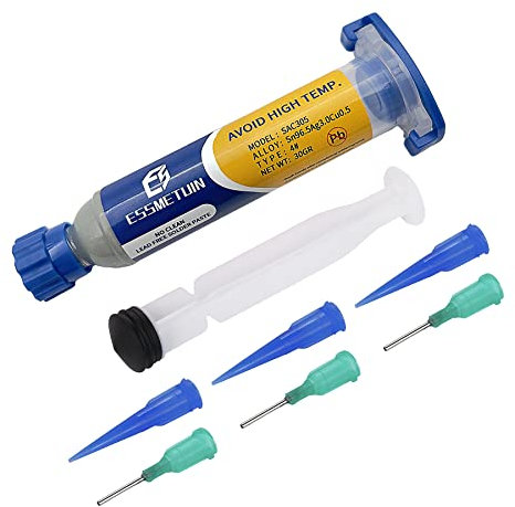 Bleifreie Lötpaste, keine Reinigung, hohe Wärmeleitfähigkeit und Leitfähigkeit, Zinnpaste für Handy-PCB/IC/BGA/SMD-CPU-Reparatur (SAC305, 30G)