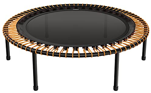 bellicon Mini Trampoline 44'' (Orange) | Bungee Suspension up to 330 lbs | Indoor Fitness Rebounder for Adults | Screw-in Legs