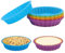 8 Pezzi Stampo Crostata Silicone, 11cm Silicone Torta Stampo Rotondo, Stampi per Crostate in Silicone Antiaderente, Mini Pirottini da Forno Riutilizzabili Torta Stampo, per Torte Quiche Crostata