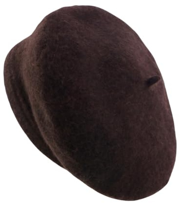 Michear Beret Hat Women Classic French Beret for Women Vintage Women's Berets Soft Stretchable Beanie Hats for Women UK Lightweight Women Accessories for Autumn Winter (UK, Numeric, 7, 7 1/4, Brown)