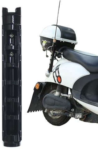 Soporte de caña para Motocicleta, Soporte de Montaje para caña de Pescar Bicicleta, Soporte de Transporte portátil de fácil Montaje, Accesorio de Giratorio para Scooter Moto Quad