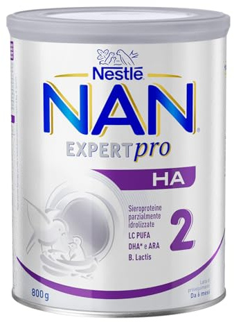 NESTLÉ NAN HA 2 Latte di Proseguimento Polvere da 6 mesi, Latta 800g