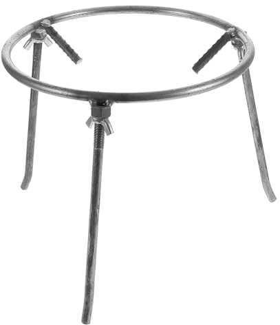 FONDOTIN Camping Tripod for Cooking Fire Pit Stand Carbon Steel Outdoor Bbq Grill Rack Detachable Camping Cooking Rack for Hiking Picnic and Fishing