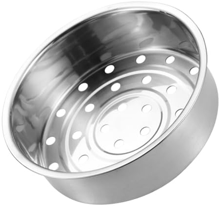 DECORNIJIA Inserto per Cottura Vapore in Acciaio Inossidabile Cestino Steamer Robusto e Facile da Pulire per Verdure Uova e Pane Accessorio Cucina Multifunzionale