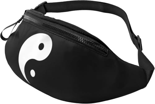 Sac À La Taille Loisir Sacoche Ceinture Tai Chi Ying Yan (Yinyang) Unisexe Sac Poitrine pour Camping Running Voyage 14X35Cm