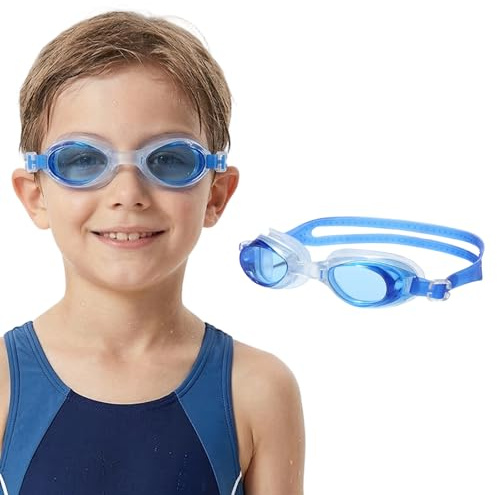GWEOR Niños unisex Gafas de natación, Gafas natacion niña, gafas piscina, Antivaho Sin goteos, Ajuste optimizado, Más comodidad - Azul