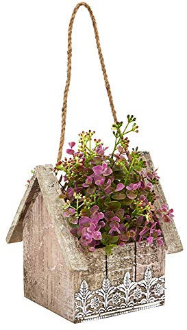 Presque Naturel Orpin et d'eucalyptus en Nichoir Panier à Suspendre