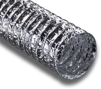 Aluminium Polyester Flexschlauch Lüftungsschlauch Serie K605 System Ø 100, Länge 1 m