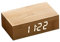 Gingko Design G003B11 Wecker, Holz, Braun, Einheitsgröße
