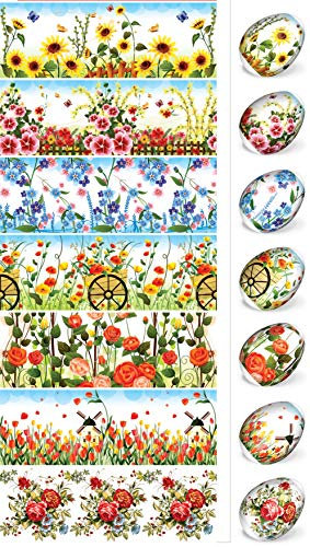 Ukrainisches Kunsthandwerk® Ostereier Folie (Nr.17) Blumen/eier farbe/eier verzieren/Schrumpffolie