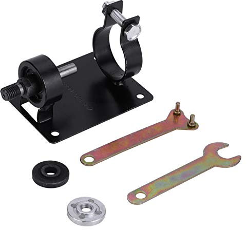 Perceuse électrique support de coupe support de meulage et de polissage support de coupe convertisseur de siège tour machine-outil avec 2 clés pour la maison bricolage travail du bois noir(10MM)
