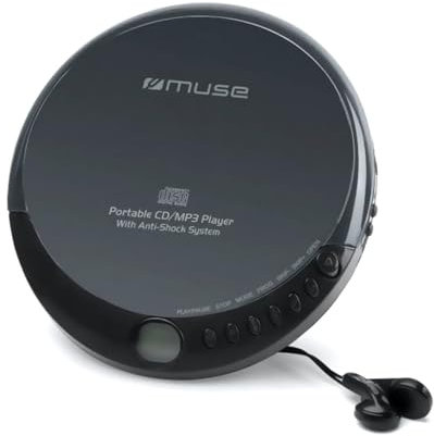 Tragbare CD MUSE M900DM | tragbarer CD-Player | mitgelieferte Kopfhörer | schwarz
