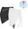 2 Stück Strand Wrap Sarong,Damen Strand Wrap Sarong,Strandrock Sarong,Vertuschung Badeanzug Wickelröcke,Strandrock mit Fransen Schwarz/Weiß,Cover up Sexy Pareos Strandtuch,Pareo für den Strand Bikini