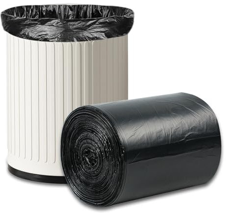 O2frepak Sacchetti Spazzatura 60 litri,Sacchi Rifiuti Resistenti,Sacchetti Immondizia,Big Garbage Gags (60x80cm,100Pezzo)