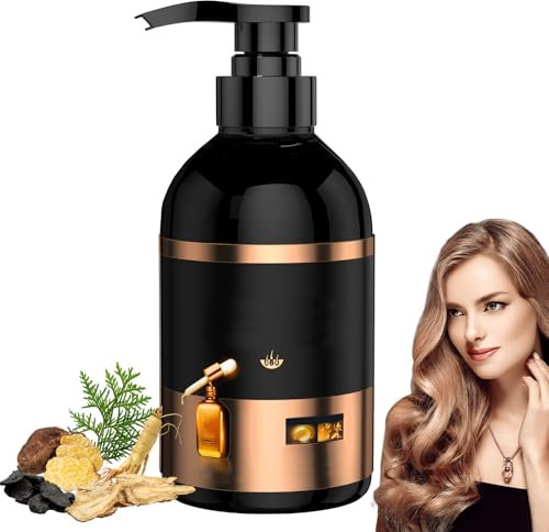 Anti Haarausfall Shampoo,White Hacker Anti-Haarausfall Shampoo,300ml Haarausfall Shampoo,Bai Hei Ke Shampoo,Japanisches Ginseng-Shampoo,Mehrzweck-Volumenshampoo,für Alle Haartypen