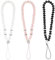 3 Pièces Dragonne de Téléphone en Perles de Cristal Brillantes,Chaînes Élégantes,Accessoire Anti-Perte pour Smartphone,Bijou Décoratif Polyvalent,pour Femmes