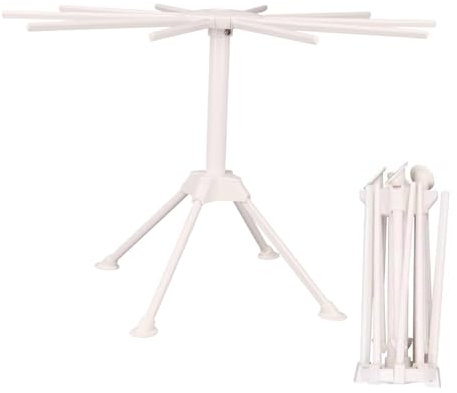 Compact Pasta Drying Stand - Foldable Spaghetti Rack, Fresh Noodle Dryer | Manual Pasta Maker Companion, Kitchen Space‑saving Folding Tool For Linguine Fettuccine Angel Hair Drying & Storage