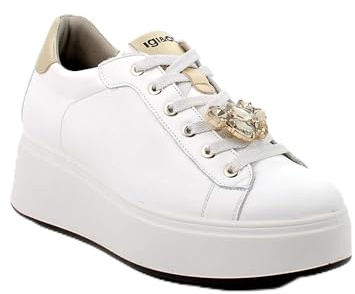 IGI&Co Donna Scarpe 8671211 Sneakers con Lacci Bianco 38
