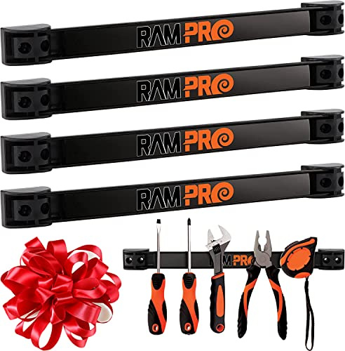 12 Magnetic Tool Holder Strip - A Tool Magnet Bar for Garage Organization, Shop Organization, and Workbench Accessories, Best Father's Day Gift, Easy To Install in Workshop, Mounting Screws Included.