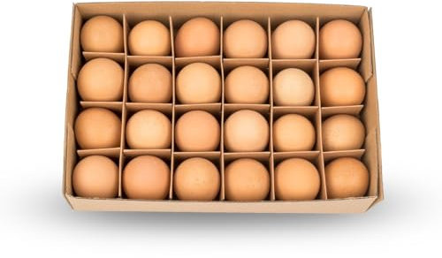 NaDeco Hühnereier ausgeblasen in Braun, Lieferung in Einer Packung von 24 Stück | Hühnerei braun | Braune Dekoeier | Echte Hühnereier | Ausgeblasene Eier | Ostereier | Osterdeko | Osterdekoration