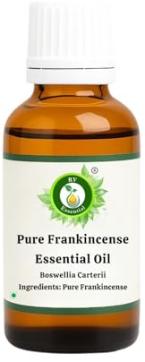 R V Essential El incienso puro 10ml Aceite Esencial (0.338 oz)- Boswellia Carterii (100% puro y natural de Grado Terapéutico) Pure Frankincense Essential Oil