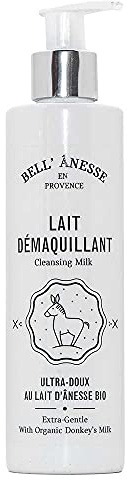 Label Provence - Latte detergente francese con latte d'asino biologico, arricchito con aloe vera e burro di karitè, 250 ml