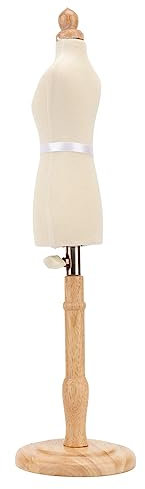 KIMISS Schaufensterpuppe, Schaufensterpuppenkörper, Weibliche Schneiderpuppe aus Buchenholz, Professionelle Schneiderpuppe aus Buchenholz, mit Holzsockel für die Präsentation von
