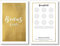 Frank Paperman® | 125x Bonuskarte für Kunden mit funkelnder Goldprägung | 10er Bonus Treuekarten zum Abstempeln | goldene Stempelkarten | gold loyalty card