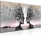 Runa Art Cuadro Decorativo Amantes 1 Parte Moderno Cuadro Lienzo no Tejido para Sala Árbol Abstracto Gris Rosa 044812b