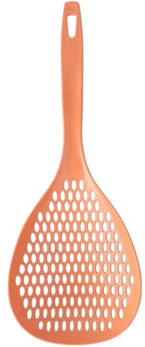 Cucchiaio per schiumarola in silicone con foro 5x14 con manico allungato e foro per appendere, resistente al calore, multiuso per cucinare