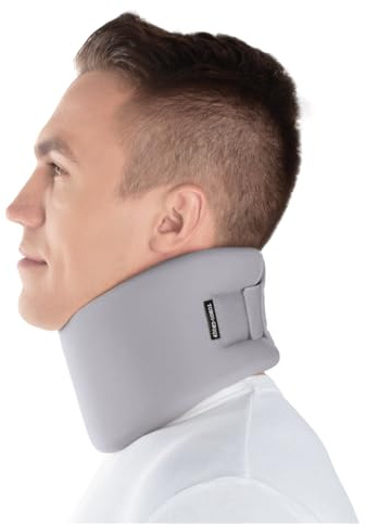TOROS GROUP Ergonomic Cervical Collar/Neck Support / 100% - Cotton Lining Large Grey