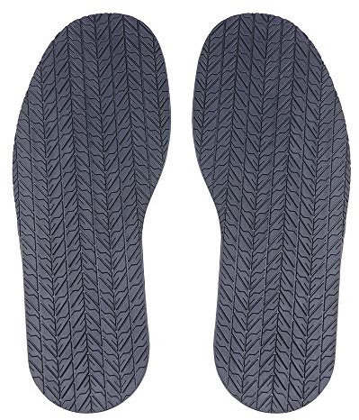 MIIDII Shoe Bottom Full Sole Repair Replacement Anti-Slip Rubber, 4mm Thickness 1 Pair (Black)