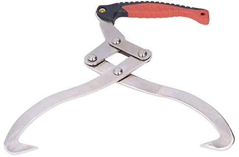 Tyenaza Agarre Troncos, Pinza para Troncos, Pinza Manual para Troncos, Elevación Manual de Troncos Gancho de Agarre Antideslizante Herramienta de manejo, Arrastre y Transporte de Elevación de Troncos