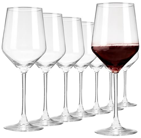 CYUFU Rotweingläser, Set mit 8 Bordeaux-Weingläsern, 500 ml, Hochzeitsgeschenk, Einweihungsgeschenk