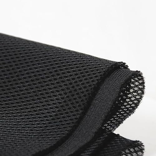 LATEAU Speaker Grill Cloth,Speaker Fabric Guitar cloth speaker mesh cover cloth audio cinema sound-absorbing sound-transparent cloth sound-transparent breathable mesh cloth (Size : Black)