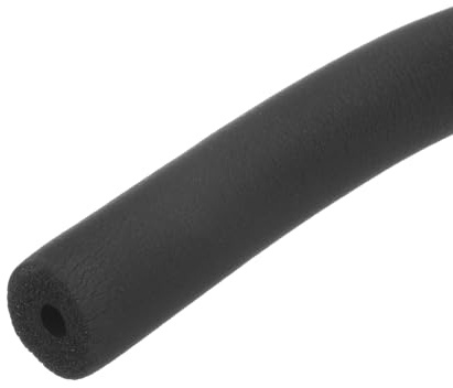 M METERXITY Tube en Mousse Isolante pour Tuyaux, 1/4(6mm) ID x 6Ft Rouleau de Revêtement de Tuyau, Couvercle de Tube Creux pour Unité de Climatisation/Supports de Guitare [Noir]