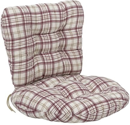 PATIO Rattansessel Auflage 55 cm Marocco 2 teilig Niedriglehner Polster gesteppt mit Schnüren Indoor & Outdoor