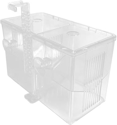 Bac D'Élevage Pour Poissons - Diviseur d'éclosion transparent | Boîte D'Isolation À Double Chambre Pour Aquarium | Pour eau salée et douce, culture nourriture vivante, observation spécimens, alevins g