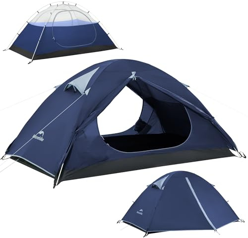 Naturehike Bleik Camping Tent, Lightweight Backpacking Tents Waterproof Double Layer for Outdoor Hiking Trekking