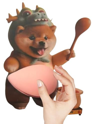 Generiskt hundmag-klistermärke – 3D-silikon -Squeeze-hundmagklistermärke | 16 x 12 cm laptop-klistermärke för mobiltelefon, anteckningsbok, samlaralbum, dagbok, resväskor, vattenflaska
