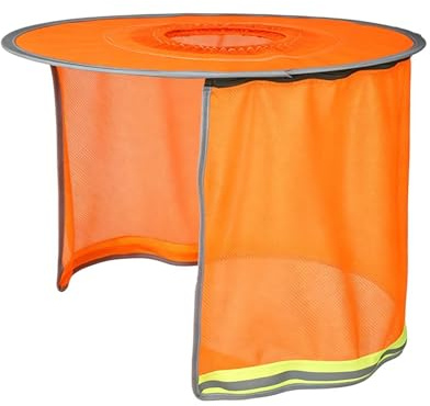 Hardhat, parasole a tesa completa, copertura di protezione UV, 100 cm, traspirante, attacco per casco da costruzione, per lavoro all'aperto, design leggero per tettuccio stradale, paesaggistica, uso