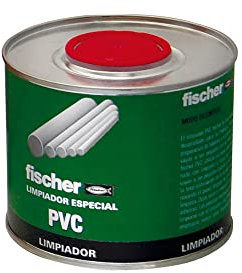 fischer – Limpiador PVC (lata 500 ml) para limpiar y activar restos de PVC rígido de las superficies, incoloro, limpieza de tuberías, para instalaciones de forma profesional, fácil aplicación